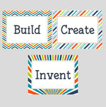 Load image into Gallery viewer, Playroom Signs: Build, Invent, Create
