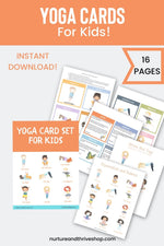 Load image into Gallery viewer, Set of 12 Printable Yoga Cards: Yoga for Kids!
