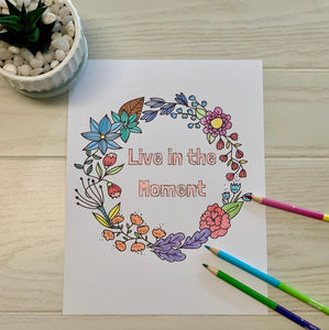 I'm Having a Moment: A Mindful Coloring Book for Parents
